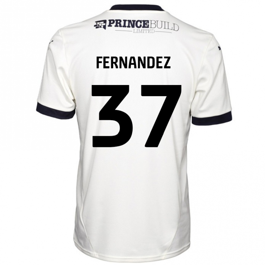 Vyrai Emmanuel Fernandez #37 Ne Balta Juoda Išvykos Marškinėliai 2024/25 T-Shirt