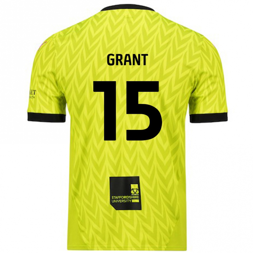 Vyrai Conor Grant #15 Fluorescencinė Žalia Išvykos Marškinėliai 2024/25 T-Shirt