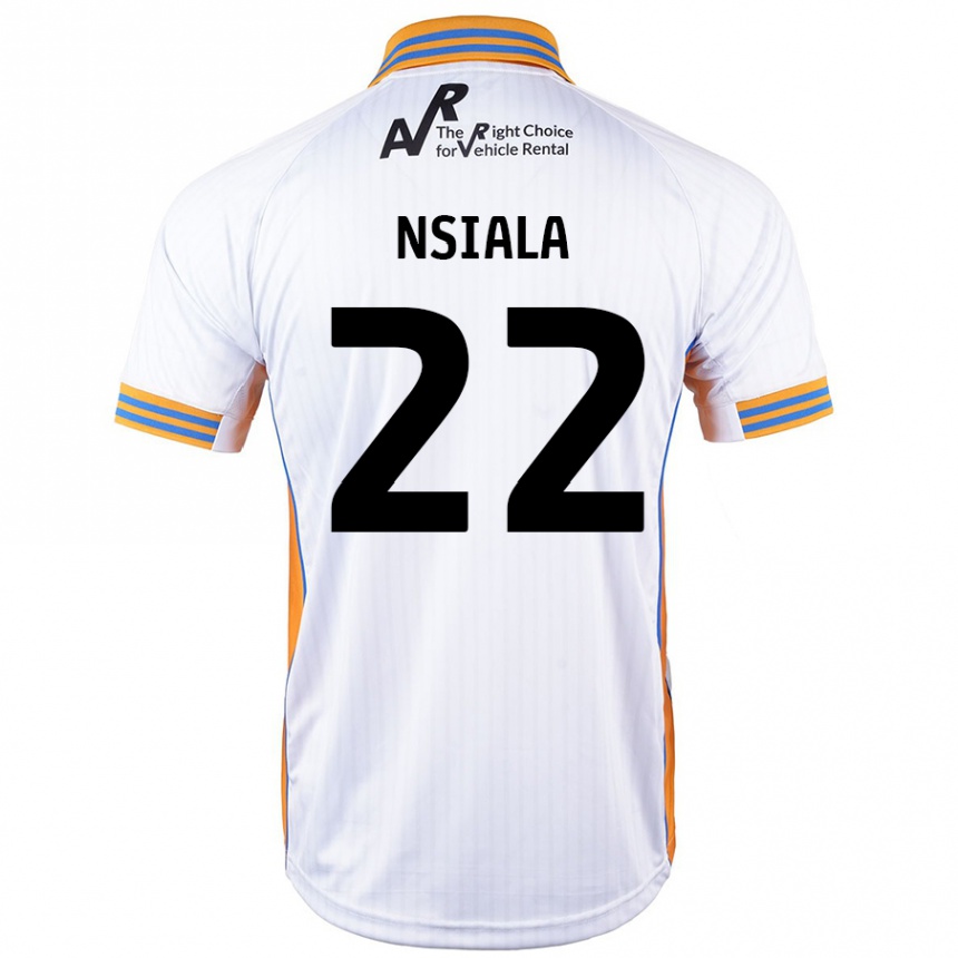 Vyrai Toto Nsiala #22 Baltas Išvykos Marškinėliai 2024/25 T-Shirt