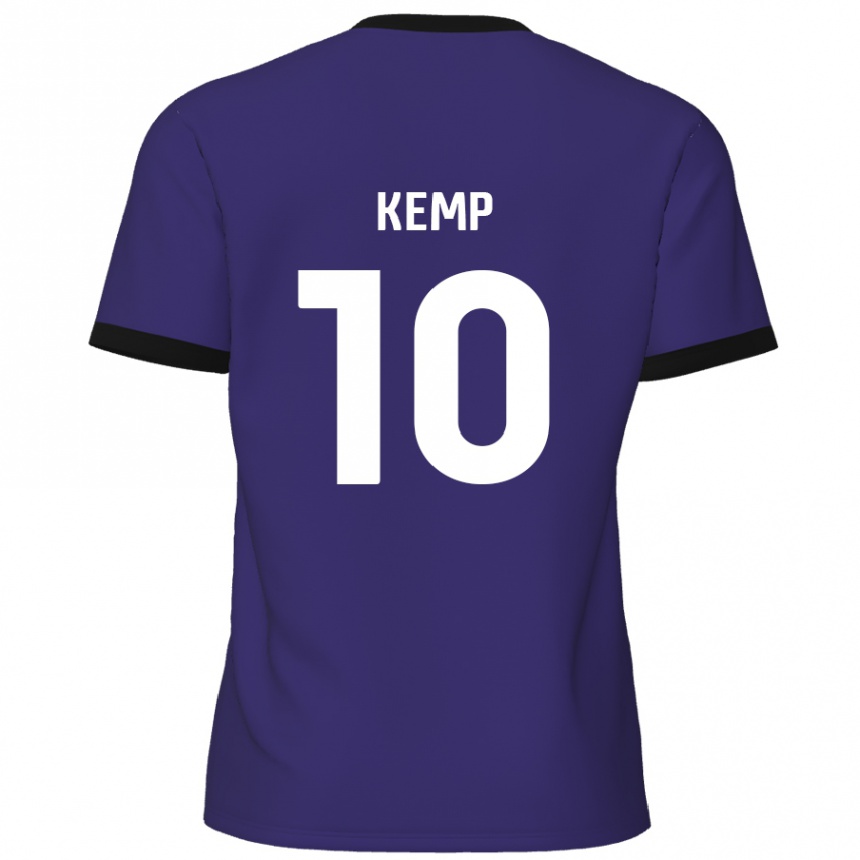 Vyrai Dan Kemp #10 Violetinė Išvykos Marškinėliai 2024/25 T-Shirt