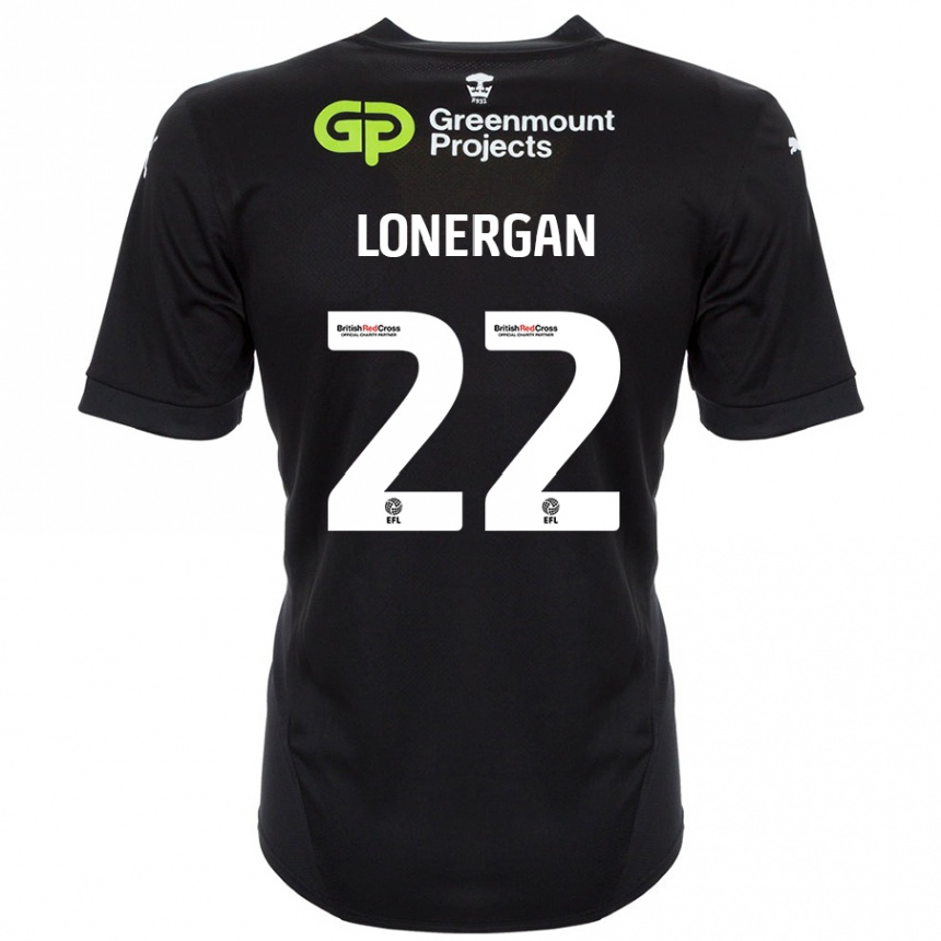 Vyrai Andy Lonergan #22 Juoda Išvykos Marškinėliai 2024/25 T-Shirt