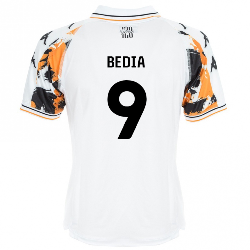 Vyrai Chris Bedia #9 Baltas Išvykos Marškinėliai 2024/25 T-Shirt