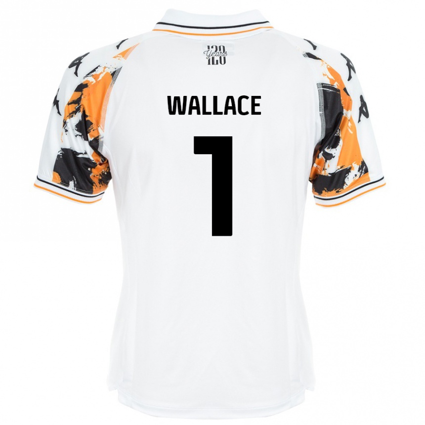 Vyrai Abbi Wallace #1 Baltas Išvykos Marškinėliai 2024/25 T-Shirt