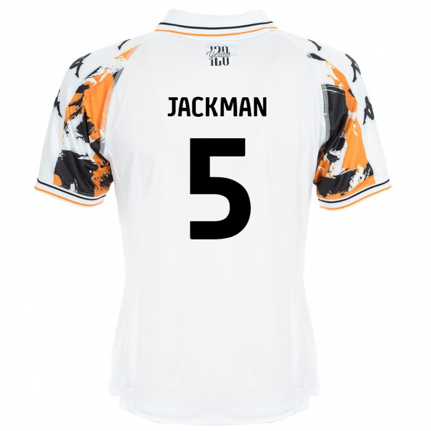 Vyrai Ellice Jackman #5 Baltas Išvykos Marškinėliai 2024/25 T-Shirt