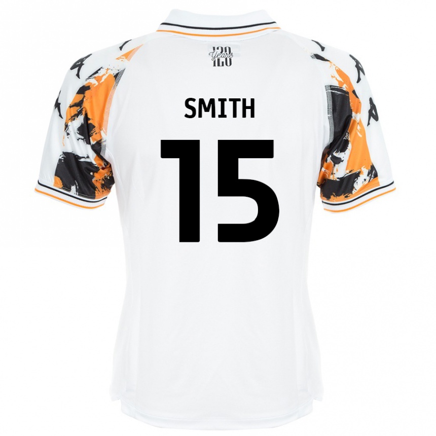 Vyrai Suey Smith #15 Baltas Išvykos Marškinėliai 2024/25 T-Shirt