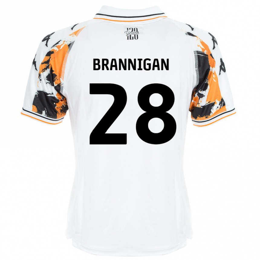 Vyrai Aoife Brannigan #28 Baltas Išvykos Marškinėliai 2024/25 T-Shirt