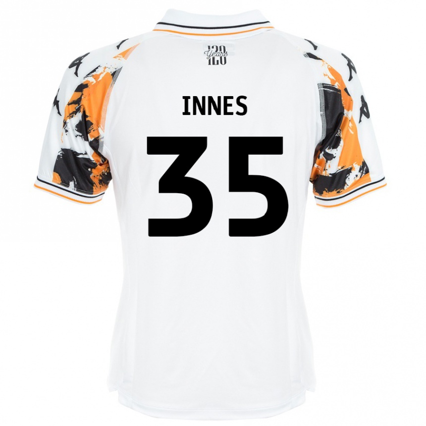 Vyrai Emma Innes #35 Baltas Išvykos Marškinėliai 2024/25 T-Shirt