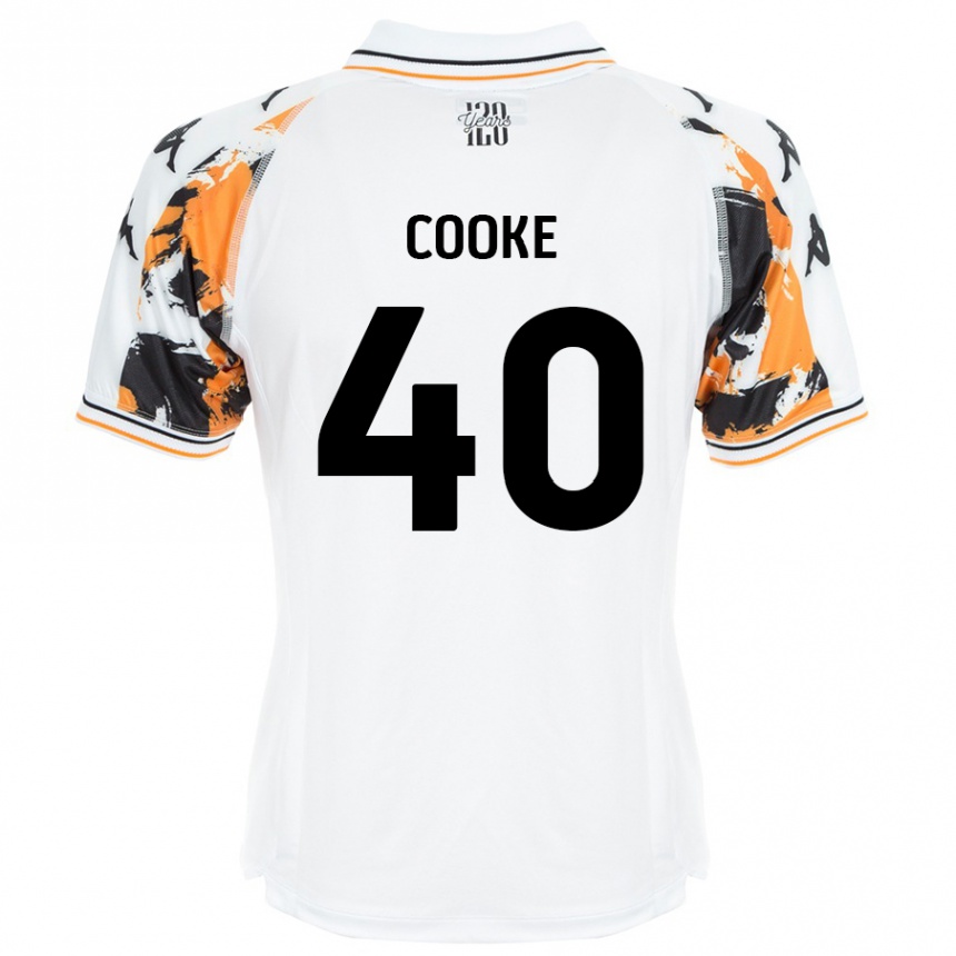 Vyrai Megan Cooke #40 Baltas Išvykos Marškinėliai 2024/25 T-Shirt