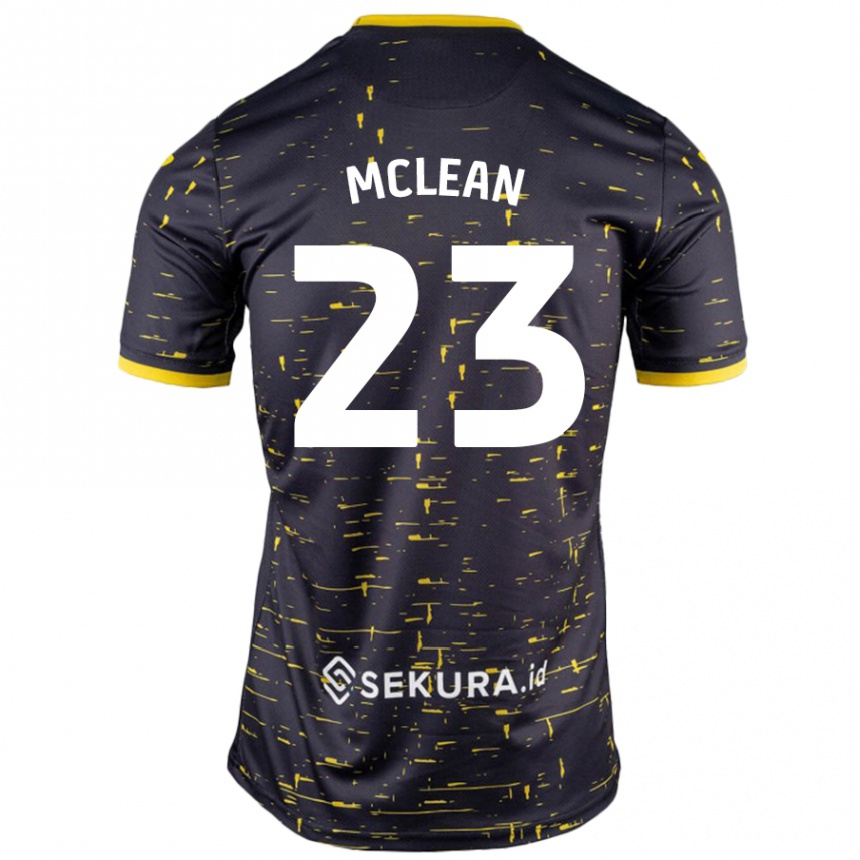 Vyrai Kenny Mclean #23 Juoda Geltona Išvykos Marškinėliai 2024/25 T-Shirt