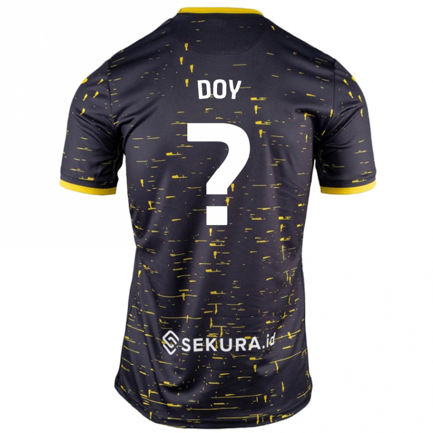 Vyrai Alfie Doy #0 Juoda Geltona Išvykos Marškinėliai 2024/25 T-Shirt