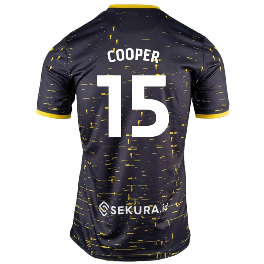 Vyrai Naomi Cooper #15 Juoda Geltona Išvykos Marškinėliai 2024/25 T-Shirt