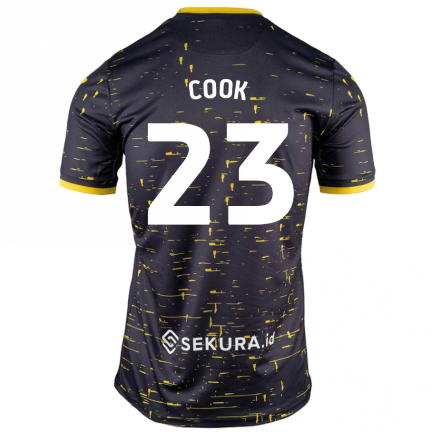 Vyrai Olivia Cook #23 Juoda Geltona Išvykos Marškinėliai 2024/25 T-Shirt