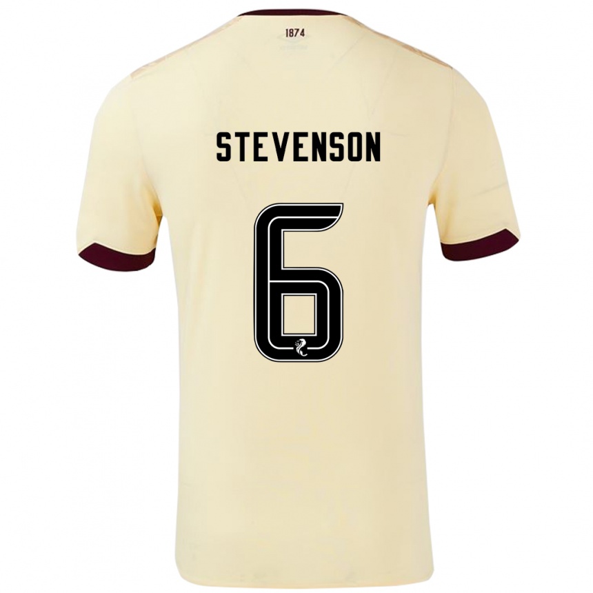 Vyrai Gus Stevenson #6 Kreminė Bordo Išvykos Marškinėliai 2024/25 T-Shirt