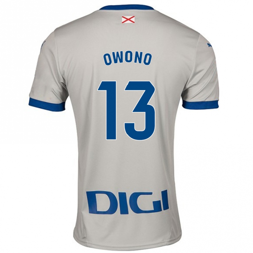 Vyrai Jesús Owono #13 Šviesiai Pilka Išvykos Marškinėliai 2024/25 T-Shirt