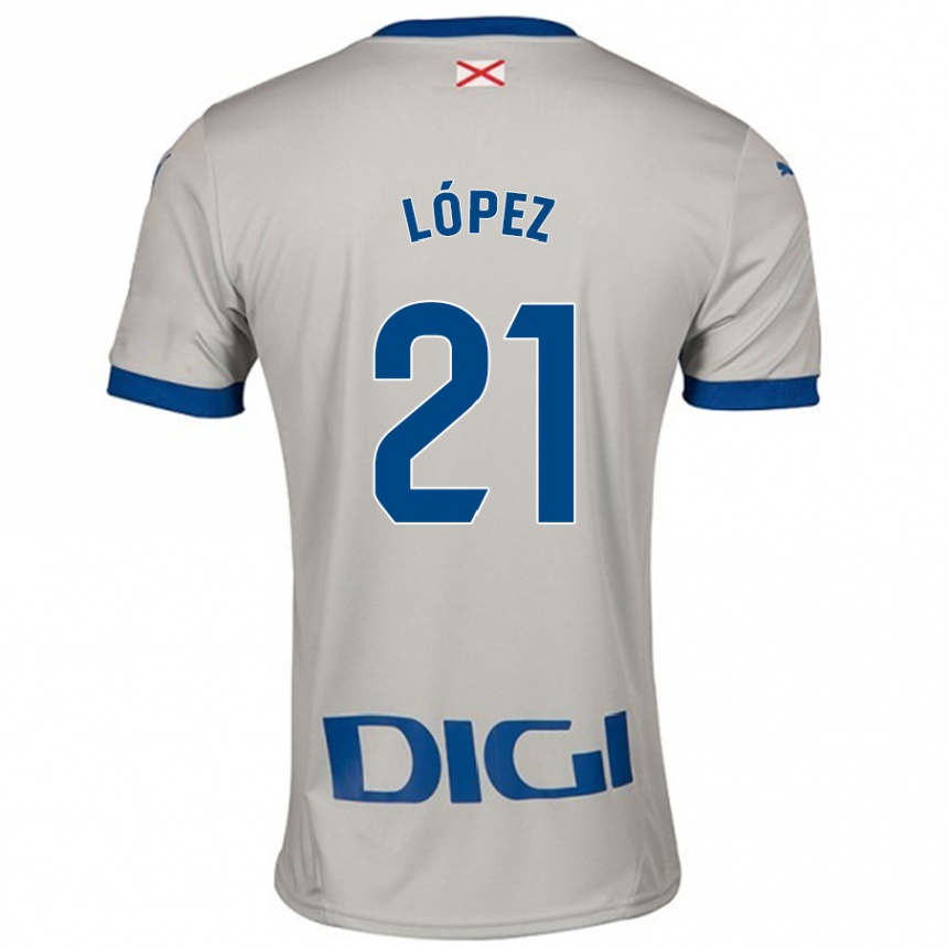 Vyrai Juanma López #21 Šviesiai Pilka Išvykos Marškinėliai 2024/25 T-Shirt