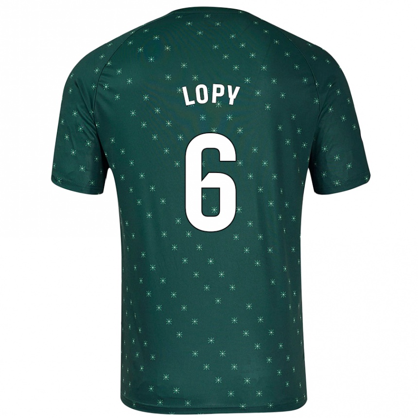 Vyrai Dion Lopy #6 Tamsiai Žalia Išvykos Marškinėliai 2024/25 T-Shirt