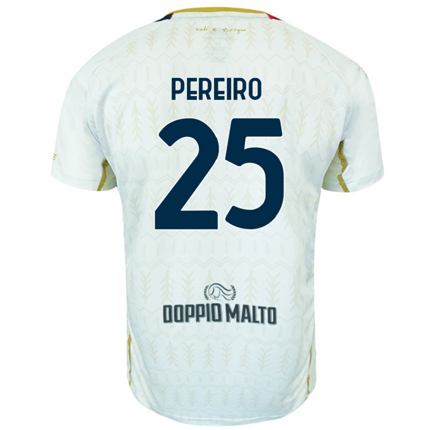 Vyrai Gastón Pereiro #25 Baltas Išvykos Marškinėliai 2024/25 T-Shirt