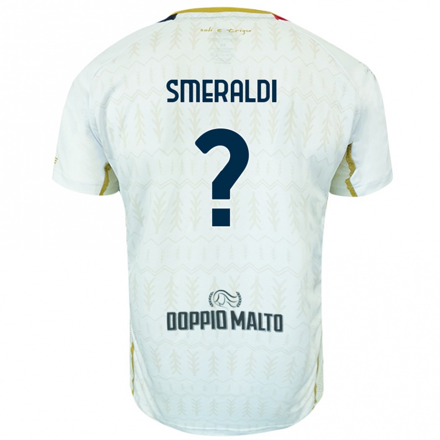 Vyrai Andrea Smeraldi #0 Baltas Išvykos Marškinėliai 2024/25 T-Shirt