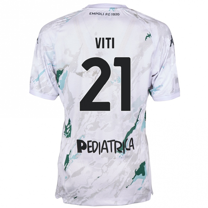 Vyrai Mattia Viti #21 Pilka Išvykos Marškinėliai 2024/25 T-Shirt