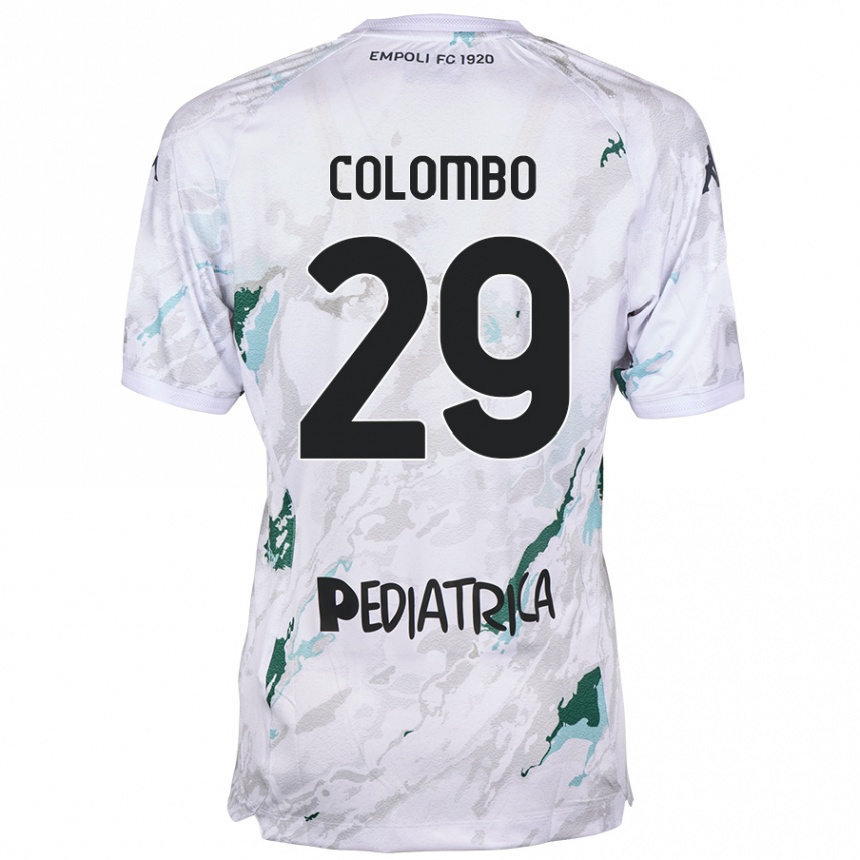 Vyrai Lorenzo Colombo #29 Pilka Išvykos Marškinėliai 2024/25 T-Shirt