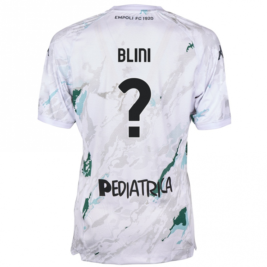 Vyrai Oliver Blini #0 Pilka Išvykos Marškinėliai 2024/25 T-Shirt