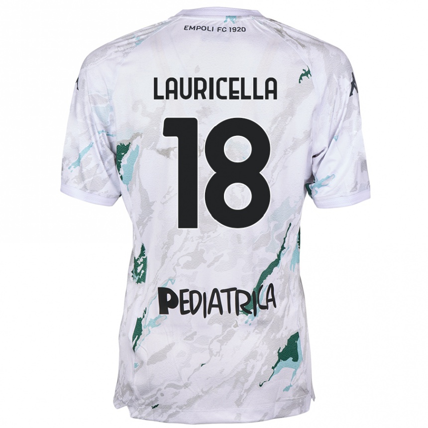 Vyrai Giovanni Lauricella #18 Pilka Išvykos Marškinėliai 2024/25 T-Shirt