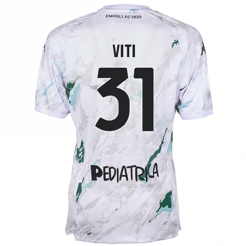 Vyrai Vittorio Viti #31 Pilka Išvykos Marškinėliai 2024/25 T-Shirt