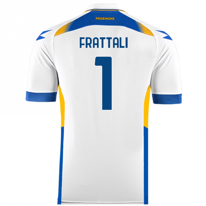 Vyrai Pierluigi Frattali #1 Baltas Išvykos Marškinėliai 2024/25 T-Shirt