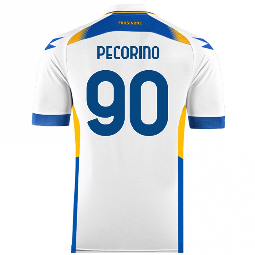 Vyrai Emanuele Pecorino #90 Baltas Išvykos Marškinėliai 2024/25 T-Shirt