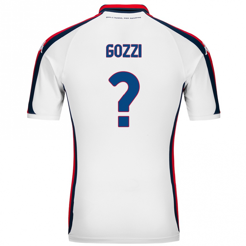 Vyrai Paolo Gozzi #0 Baltas Išvykos Marškinėliai 2024/25 T-Shirt