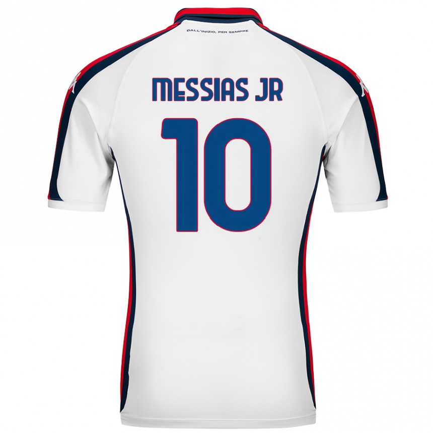 Vyrai Junior Messias #10 Baltas Išvykos Marškinėliai 2024/25 T-Shirt