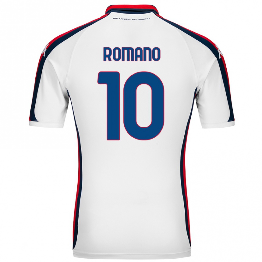 Vyrai Marco Romano #10 Baltas Išvykos Marškinėliai 2024/25 T-Shirt