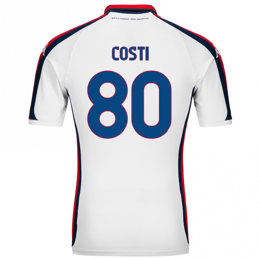 Vyrai Fabiana Costi #80 Baltas Išvykos Marškinėliai 2024/25 T-Shirt