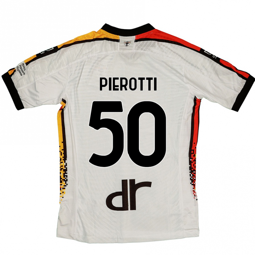 Vyrai Santiago Pierotti #50 Balta Juoda Išvykos Marškinėliai 2024/25 T-Shirt