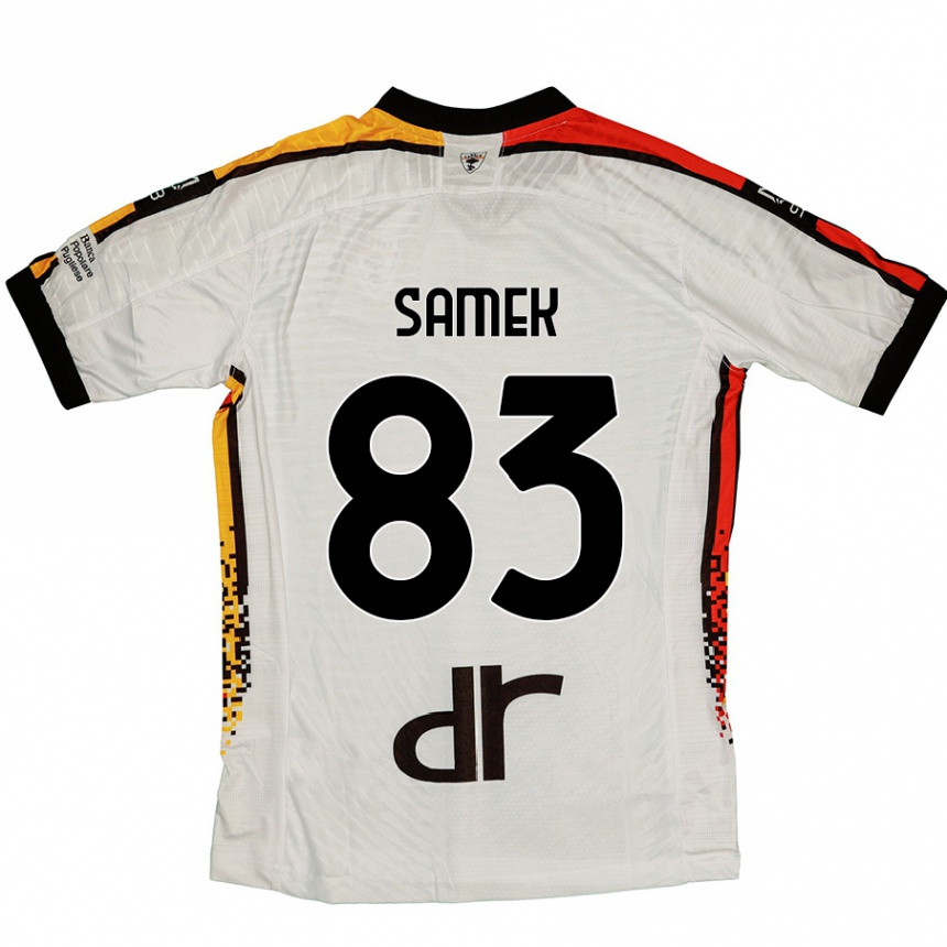 Vyrai Daniel Samek #83 Balta Juoda Išvykos Marškinėliai 2024/25 T-Shirt