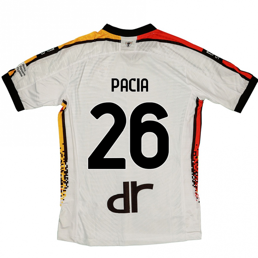 Vyrai Fabiano Pacia #26 Balta Juoda Išvykos Marškinėliai 2024/25 T-Shirt