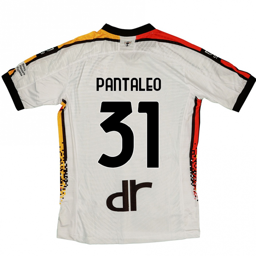 Vyrai Dario Pantaleo #31 Balta Juoda Išvykos Marškinėliai 2024/25 T-Shirt