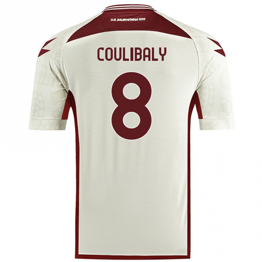 Vyrai Mamadou Coulibaly #8 Kreminė Spalva Išvykos Marškinėliai 2024/25 T-Shirt