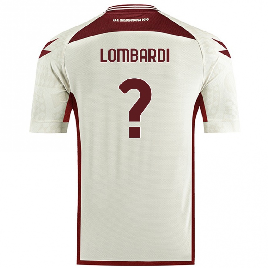 Vyrai Lorenzo Lombardi #0 Kreminė Spalva Išvykos Marškinėliai 2024/25 T-Shirt