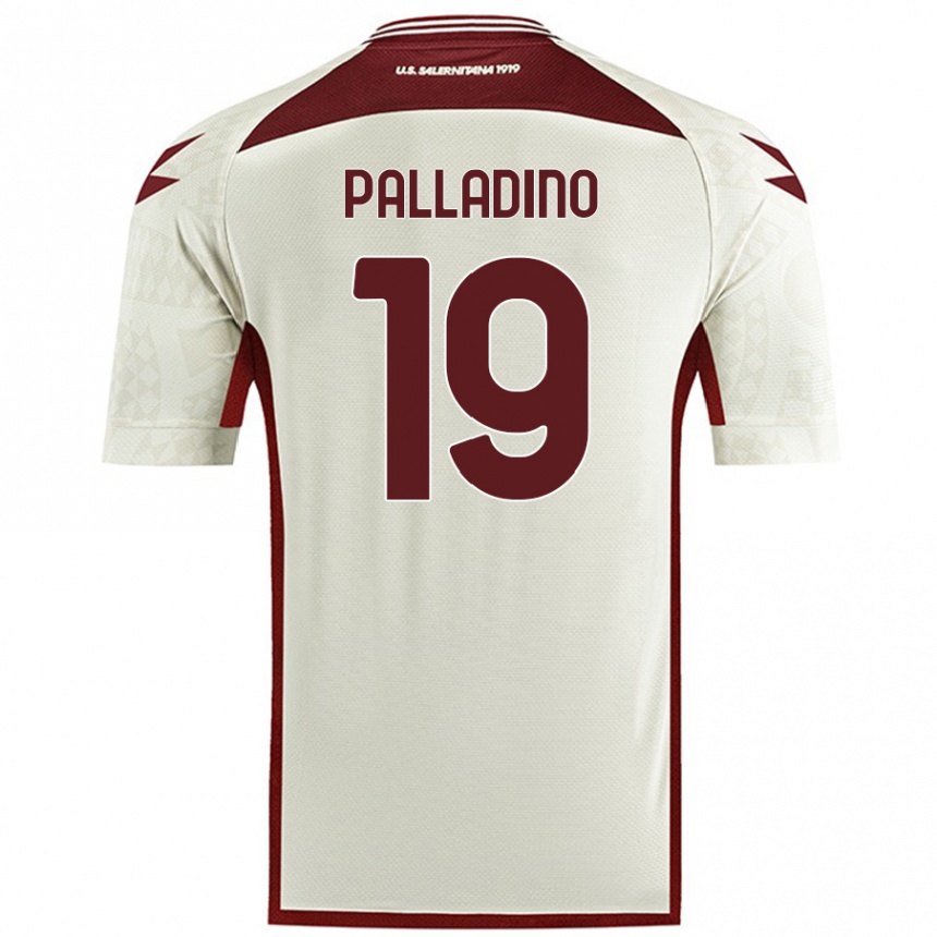 Vyrai Alfonso Palladino #19 Kreminė Spalva Išvykos Marškinėliai 2024/25 T-Shirt