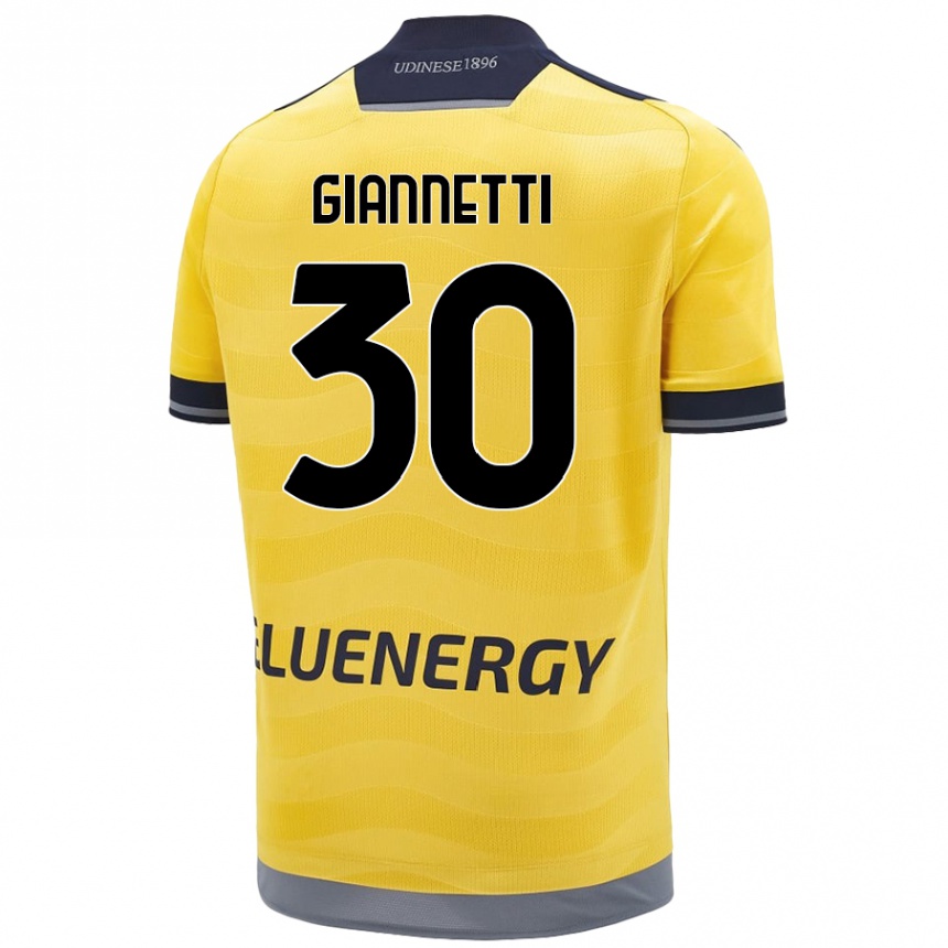 Vyrai Lautaro Giannetti #30 Auksinis Išvykos Marškinėliai 2024/25 T-Shirt