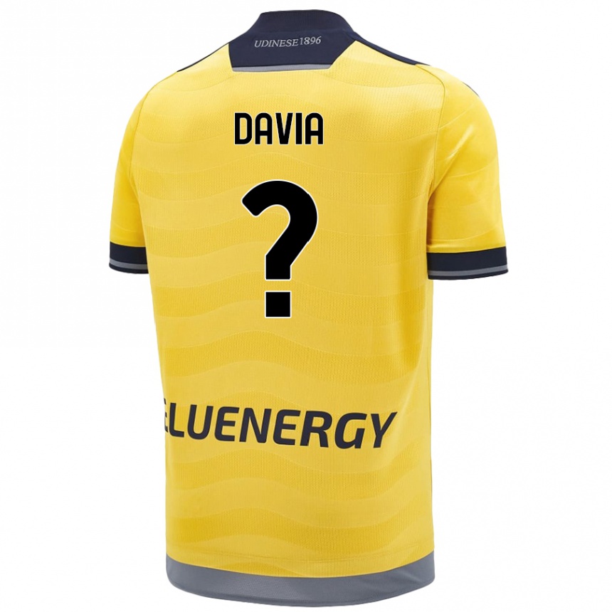 Vyrai Emiliano Davia #0 Auksinis Išvykos Marškinėliai 2024/25 T-Shirt