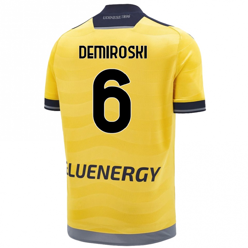 Vyrai Shenol Demiroski #6 Auksinis Išvykos Marškinėliai 2024/25 T-Shirt