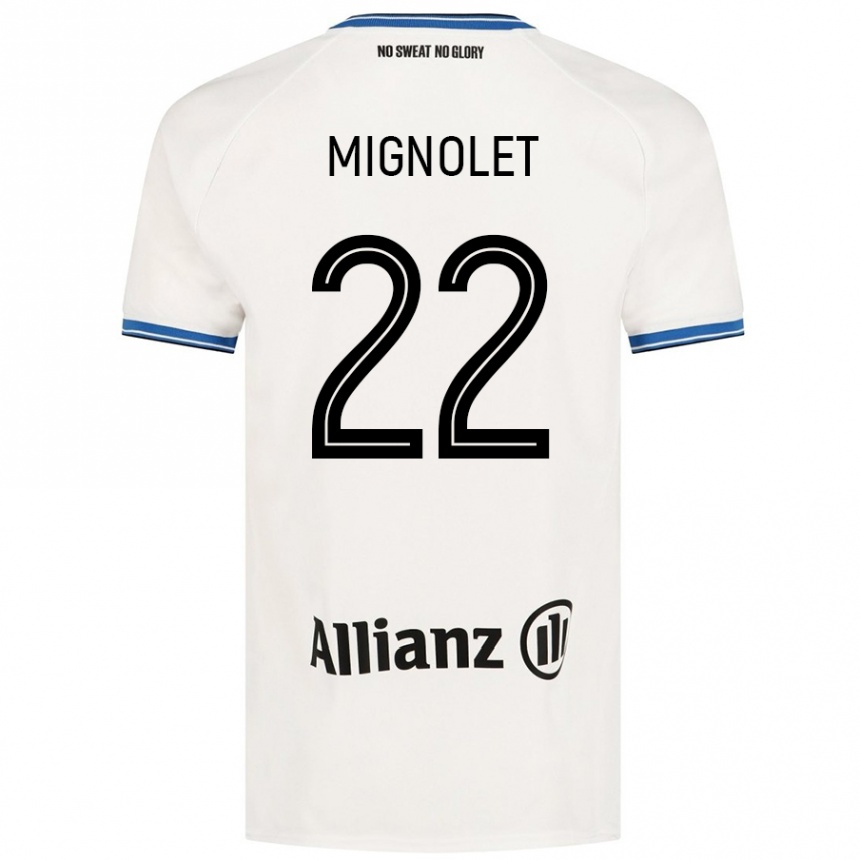 Vyrai Simon Mignolet #22 Baltas Išvykos Marškinėliai 2024/25 T-Shirt