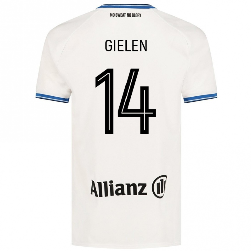 Vyrai Sterre Gielen #14 Baltas Išvykos Marškinėliai 2024/25 T-Shirt