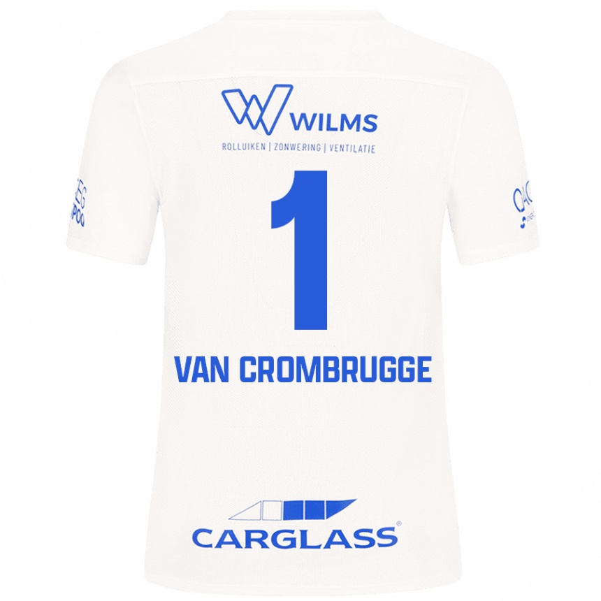 Vyrai Hendrik Van Crombrugge #1 Baltas Išvykos Marškinėliai 2024/25 T-Shirt