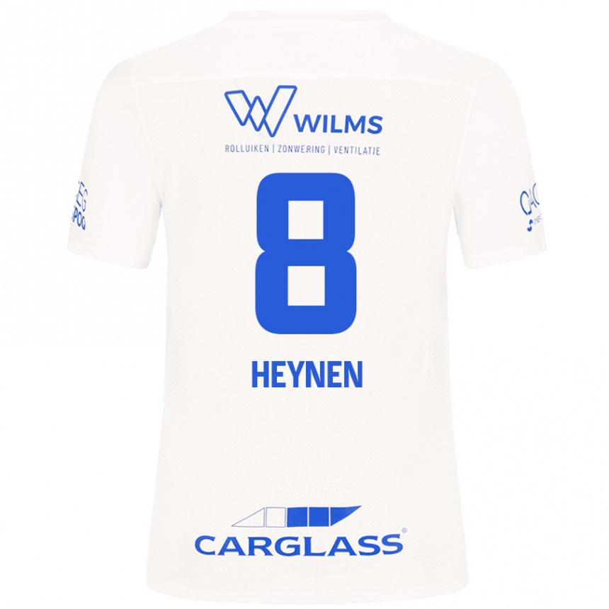 Vyrai Bryan Heynen #8 Baltas Išvykos Marškinėliai 2024/25 T-Shirt