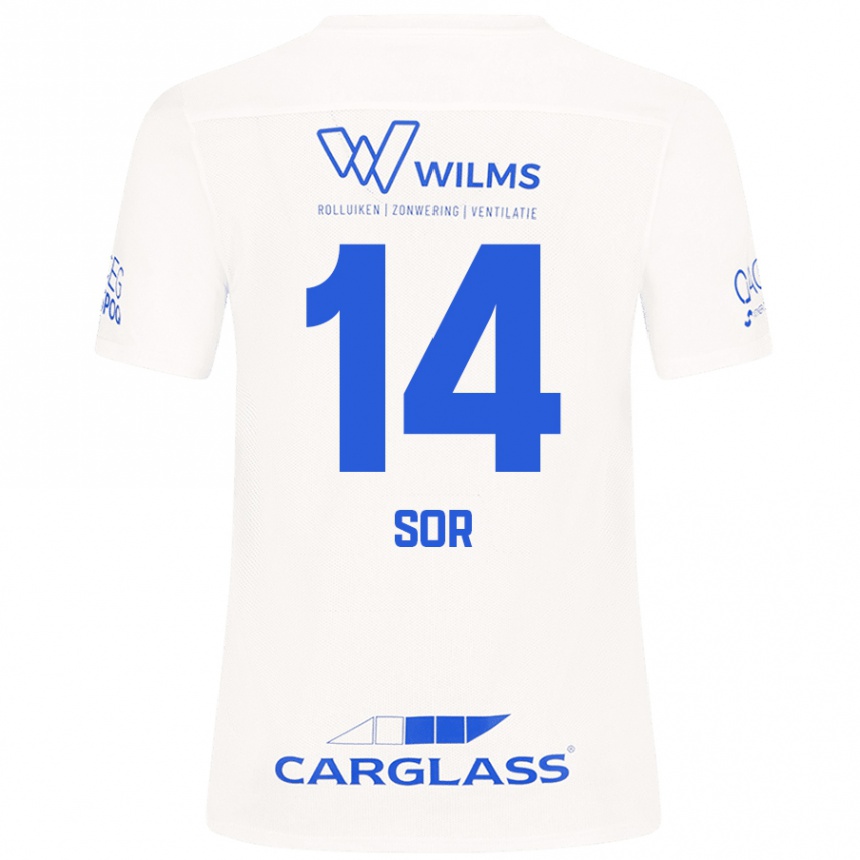 Vyrai Yira Sor #14 Baltas Išvykos Marškinėliai 2024/25 T-Shirt