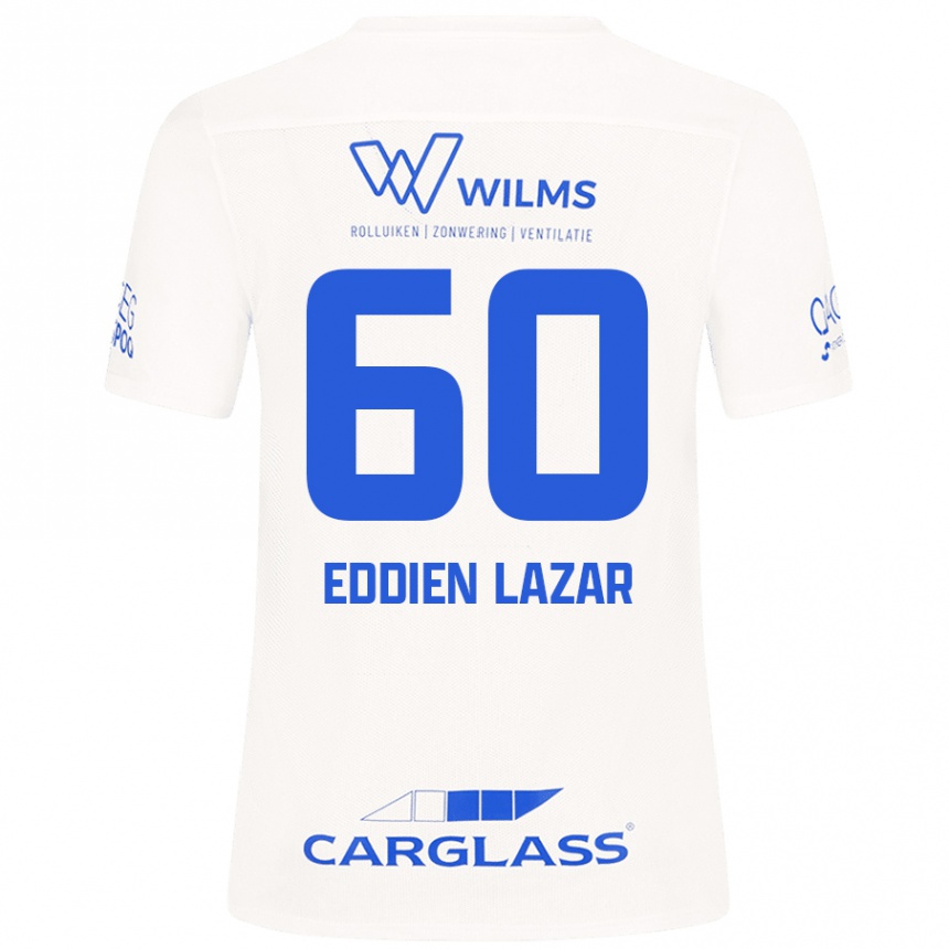 Vyrai Saif Eddien Lazar #60 Baltas Išvykos Marškinėliai 2024/25 T-Shirt