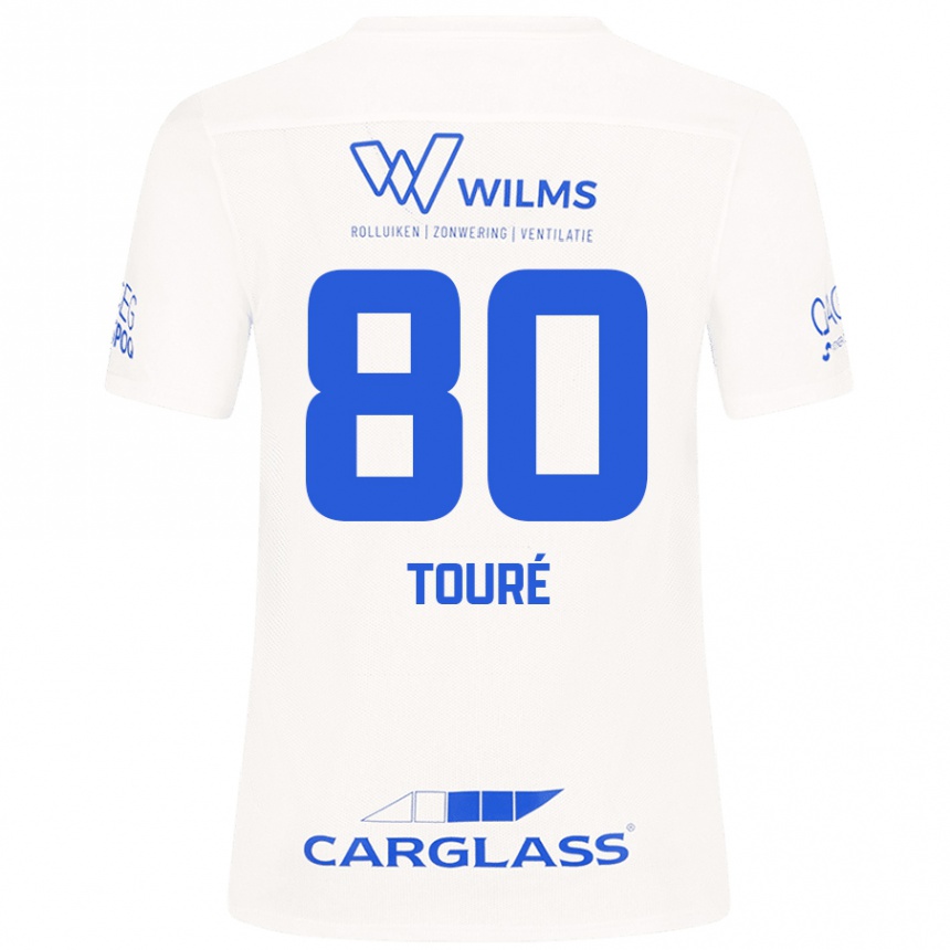 Vyrai Saïdou Touré #80 Baltas Išvykos Marškinėliai 2024/25 T-Shirt